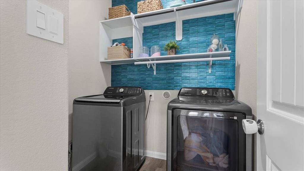 Utility room across from Primary Suite