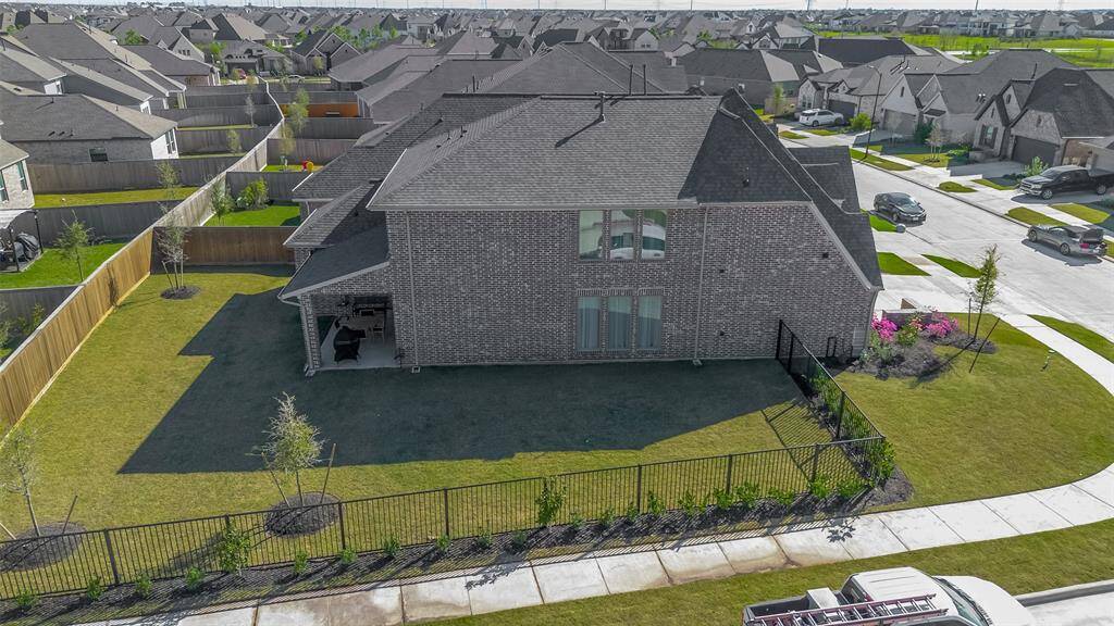 Aerial view of the property