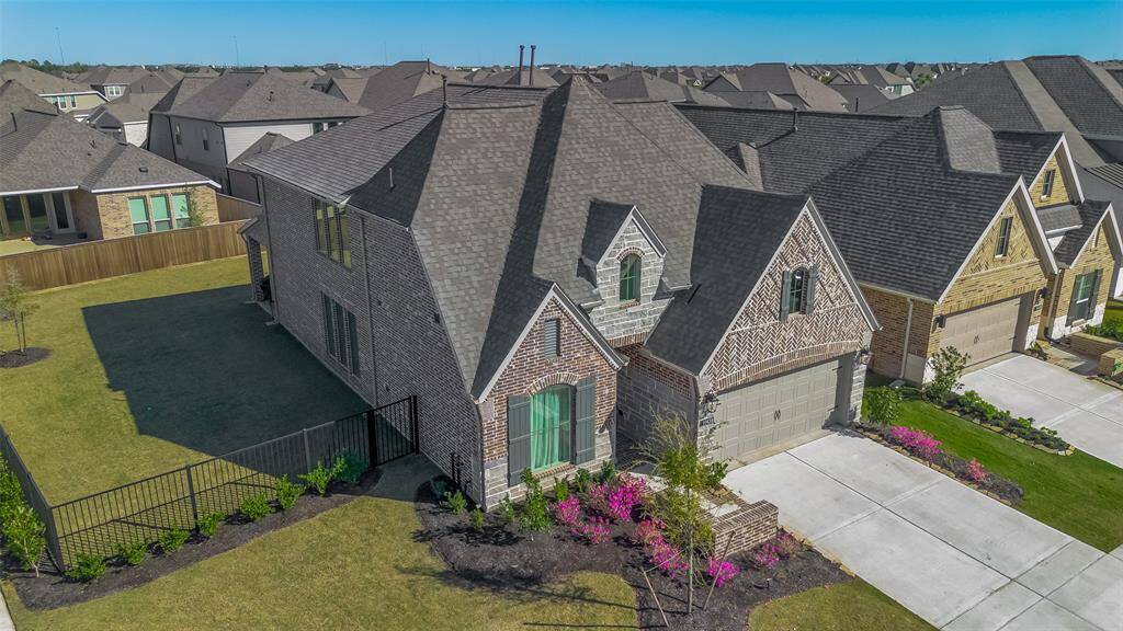 Aerial view of the property