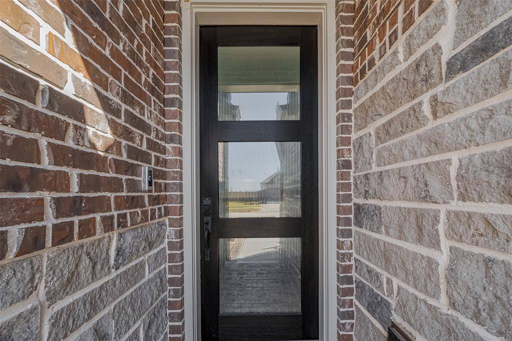Modern bright front door