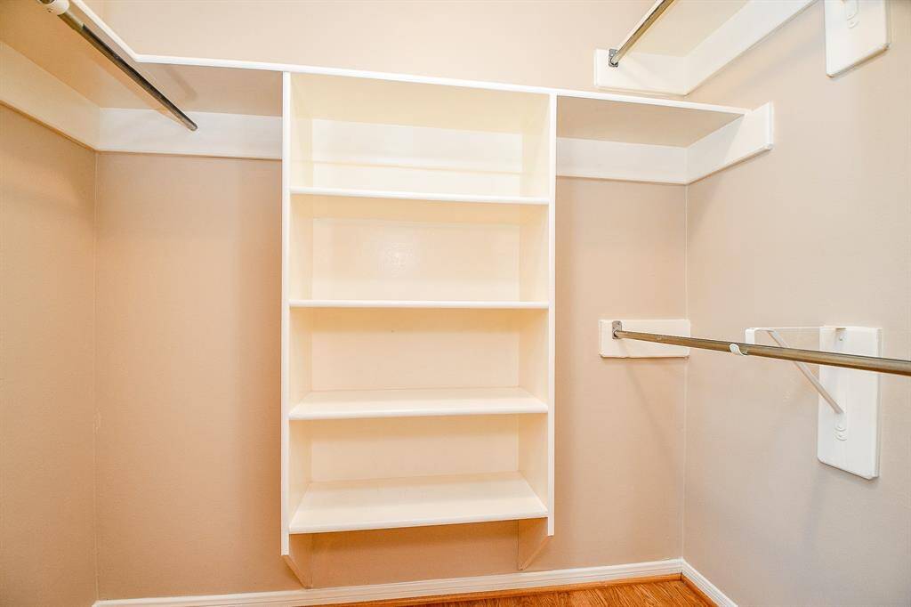 Primary walk-in closets