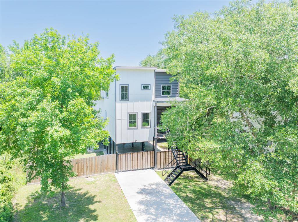 Elevated view of the front of the home.