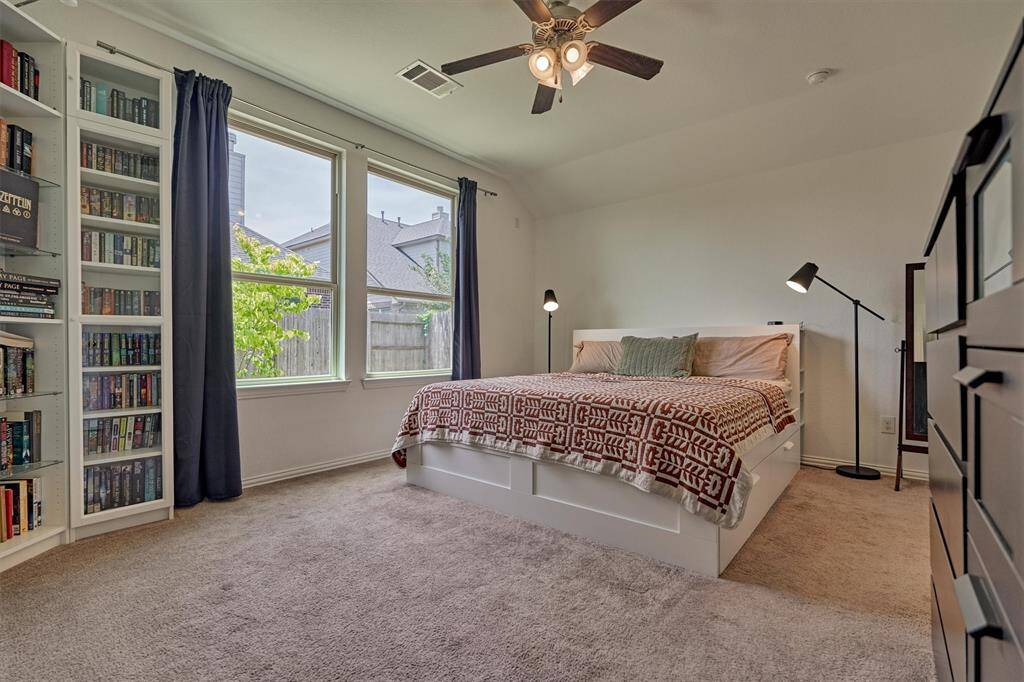 Secluded owner's retreat is the perfect respite after a long day.