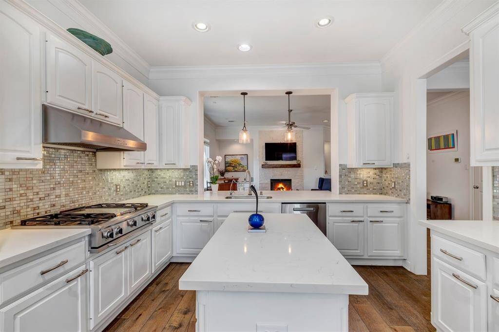 Kitchen is open to family room.