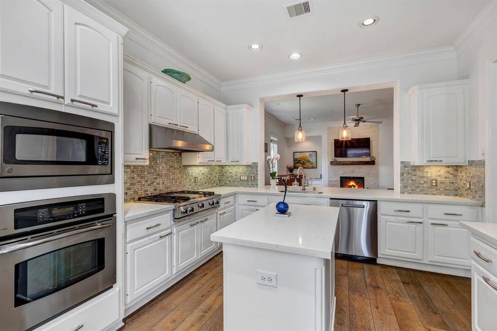 Island in kitchen.