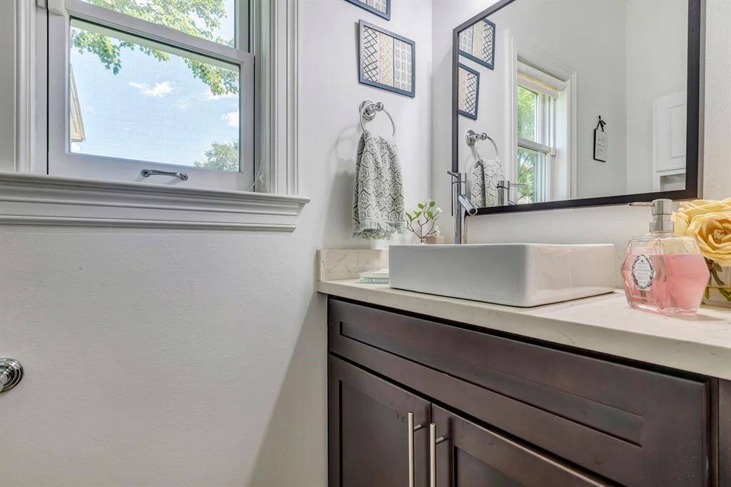 Half bathroom downstairs.