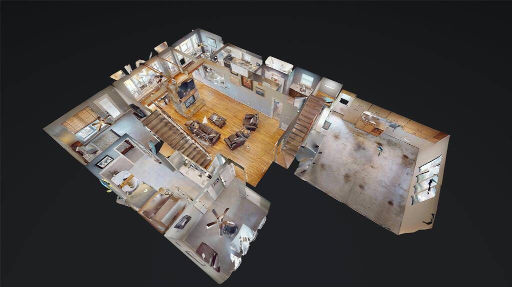 Explore the inviting first-floor layout in this image. For a complete 3D view of the entire home, click the link.