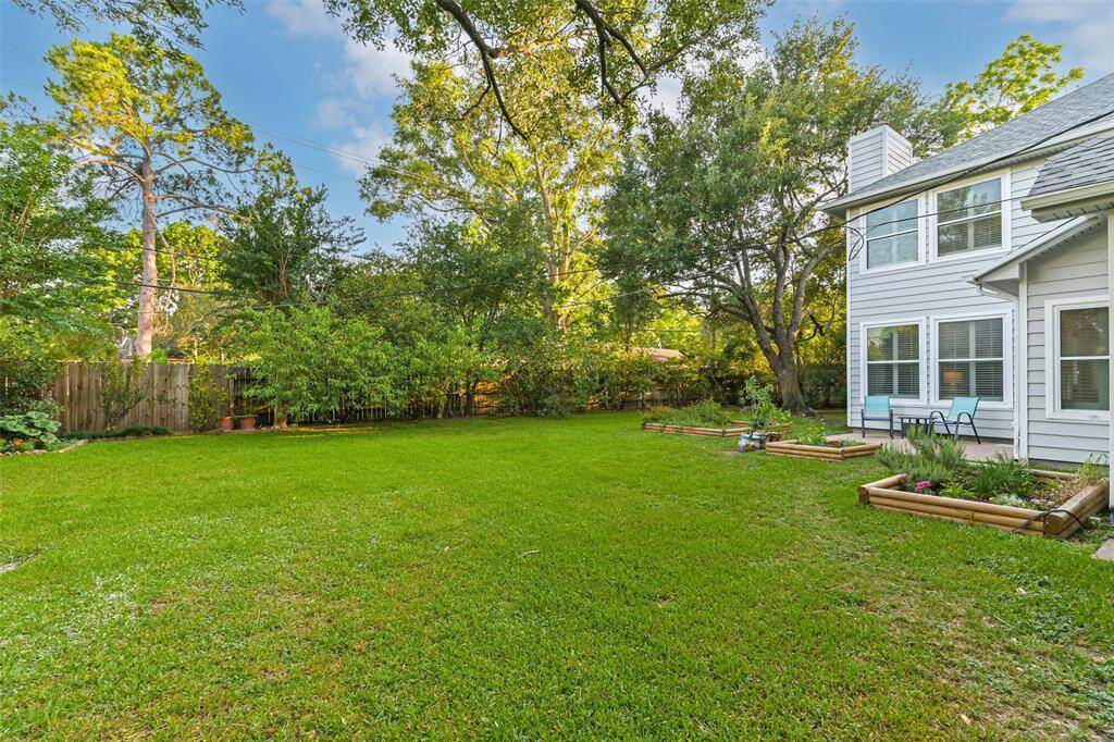 There is plenty of space for children and animals to play out back.