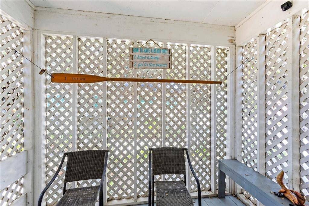 Front porch sitting area.