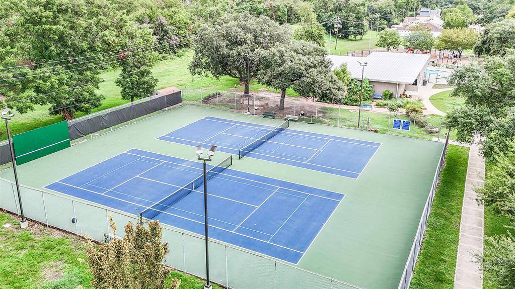The tennis courts can be reserved by homeowners and renters in Briarhills.