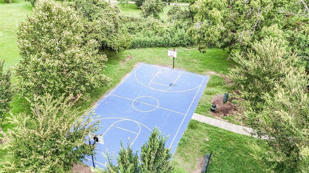 The basketball court was just repaved and you can join a pick up game with other neighbors.