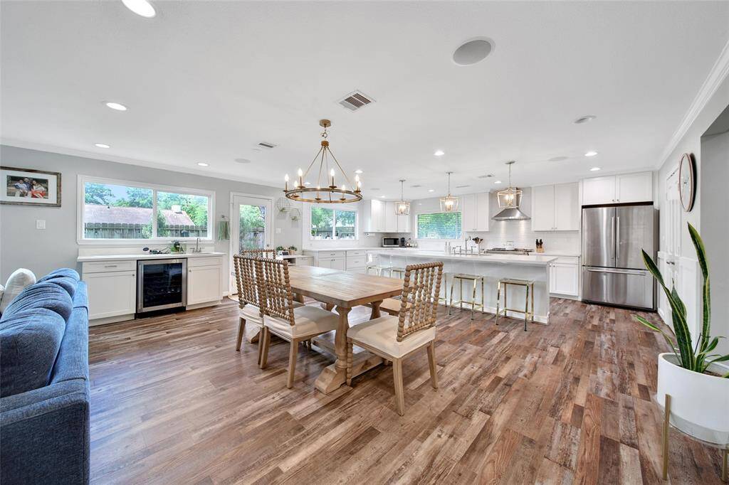 View of dining room.