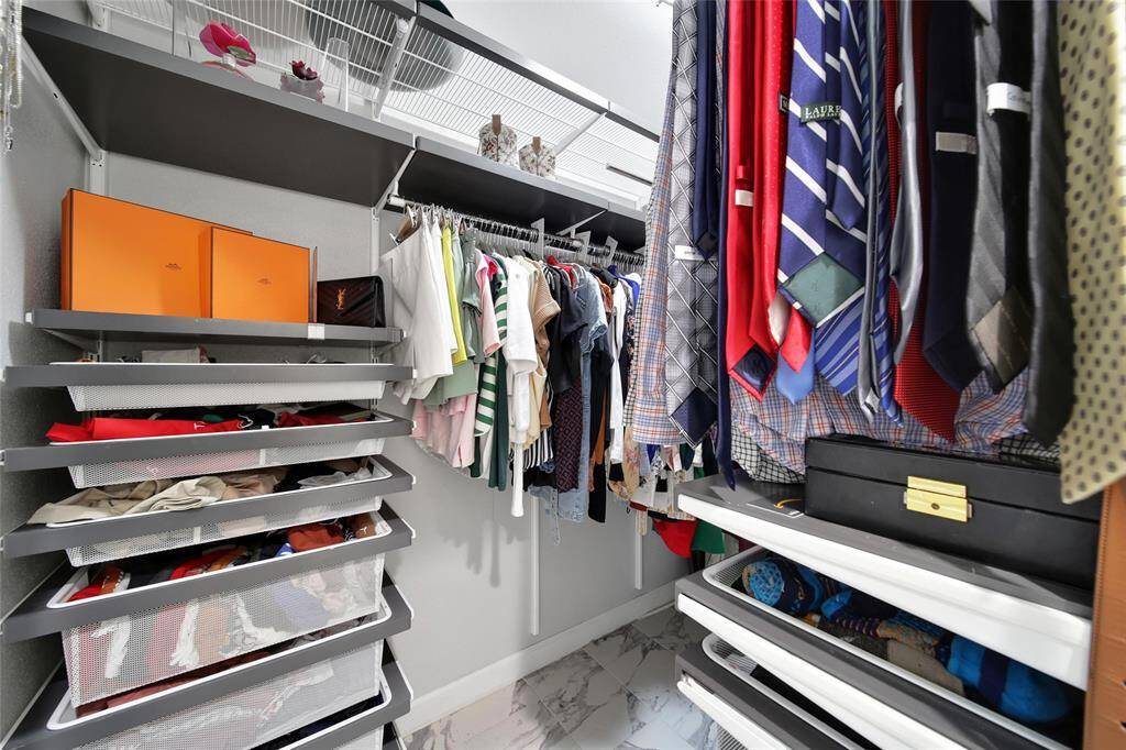 View of primary closet.