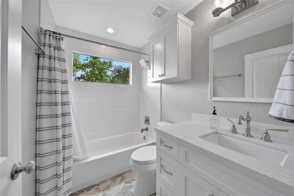 View of garage apartment bathroom.