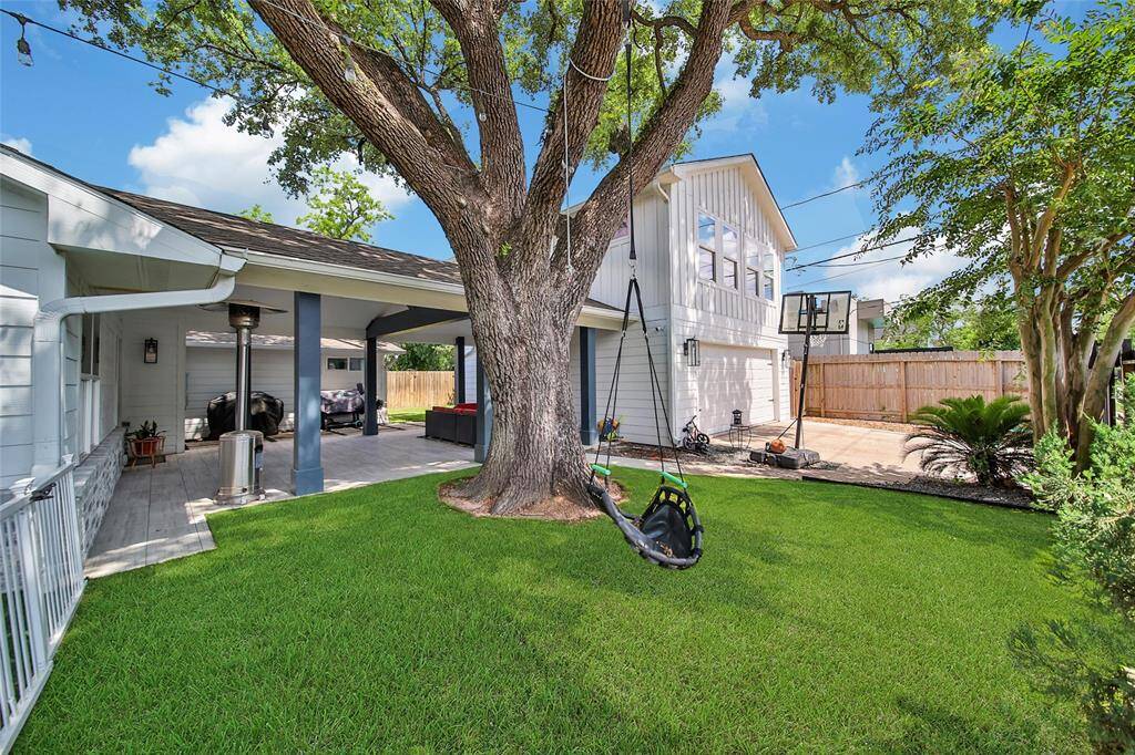 View of backyard.