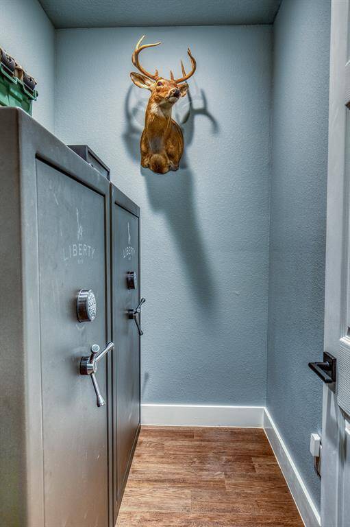 Custom built safe room.  The safes are negotiable with offer.  Can be removed.