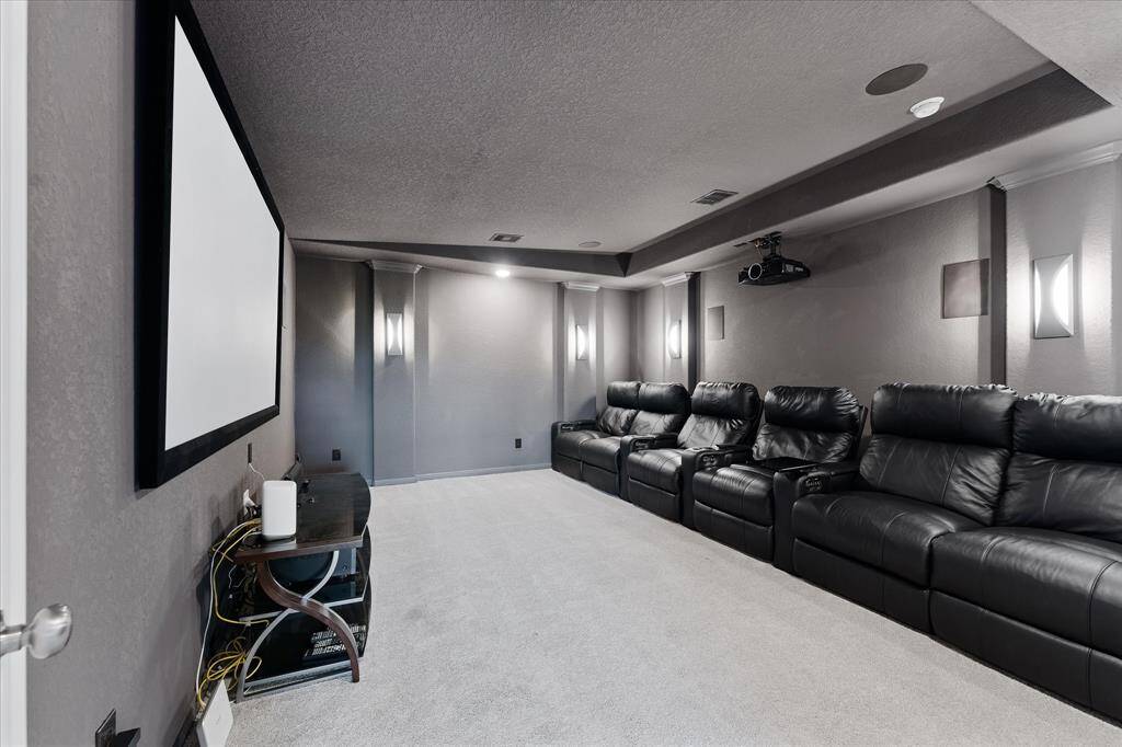 Enjoy movie night in the media room