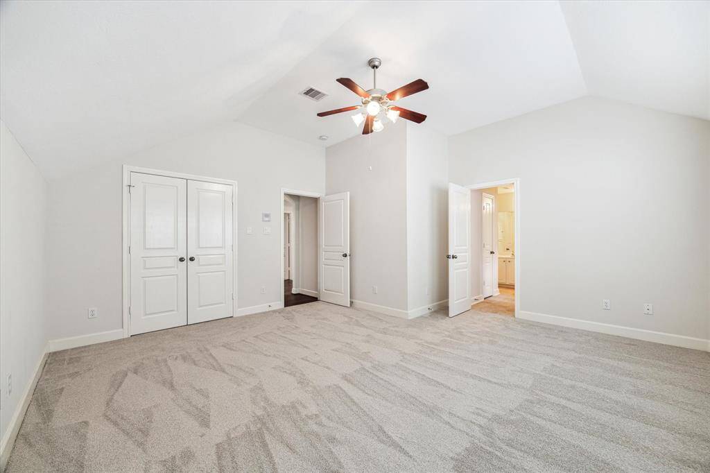 The second secondary bedroom with direct access to a shared bathroom. New carpet.