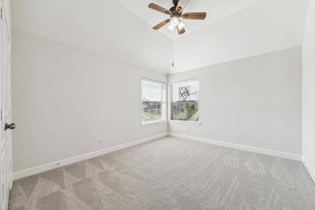 The third secondary bedroom. New carpet.