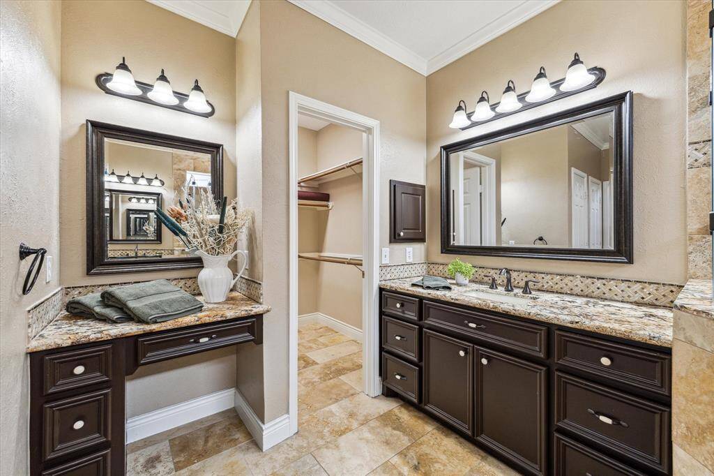 Extra Makeup vanity added to Primary Bath for all the desired space you need