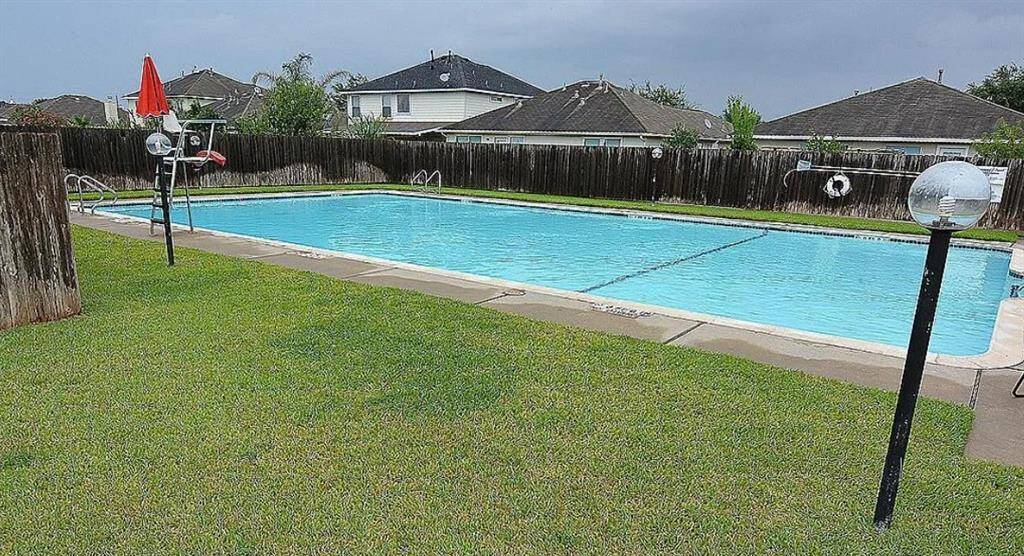 Pool in subdivision