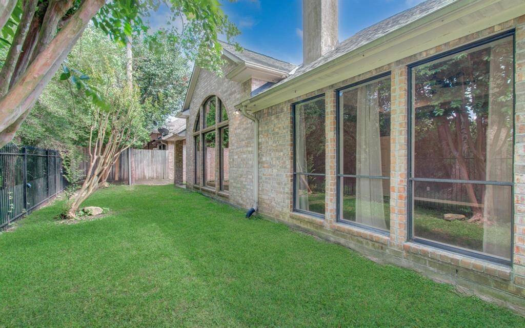 Backyard has room to entertain