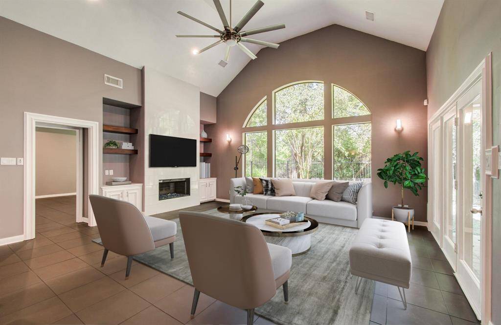 Virtually staged, wall and floor colors are untrue