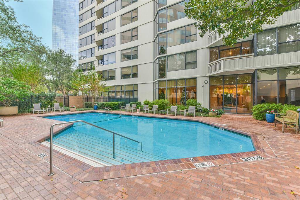 The heated Greenway pool is a gathering place for residents and guests all year long.