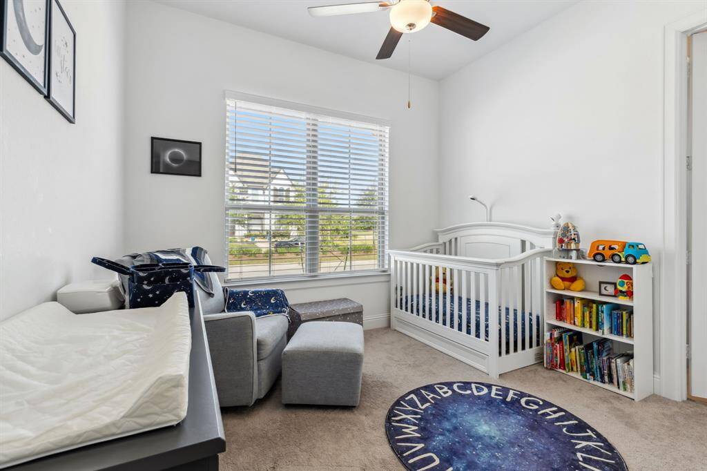 One of two large secondary bedrooms downstairs.  This home has full bedrooms down stairs!