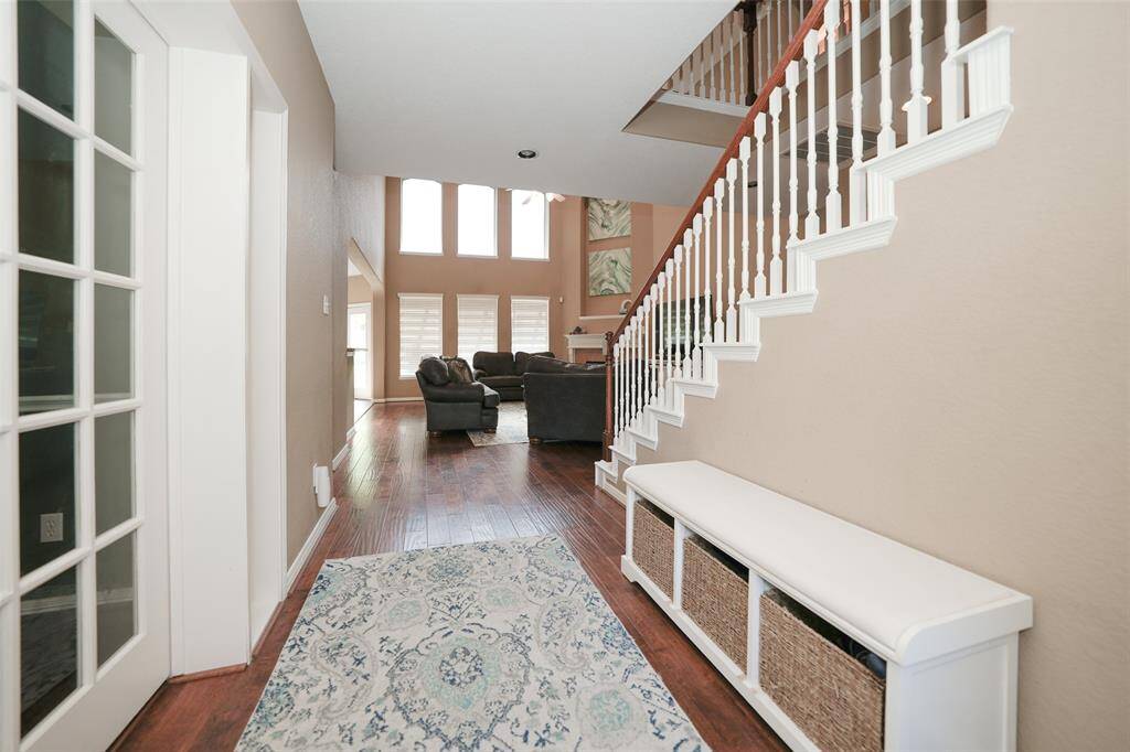 View from inside the front door