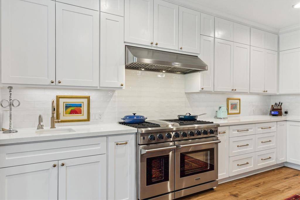 Plenty of cabinets and drawers.