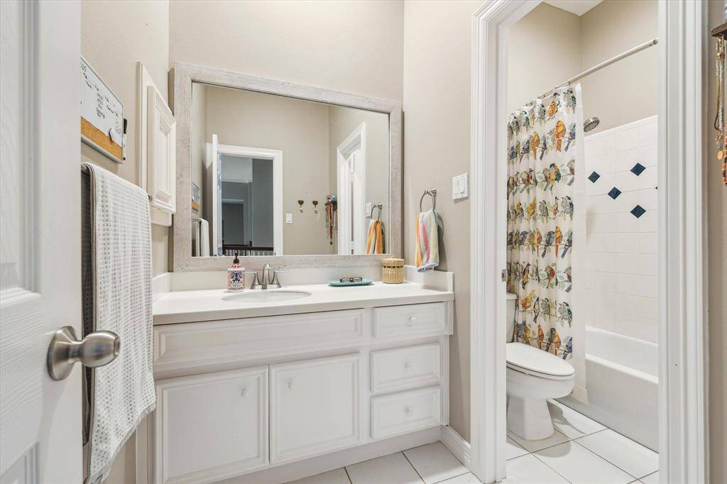 Secondary bathroom number 1.