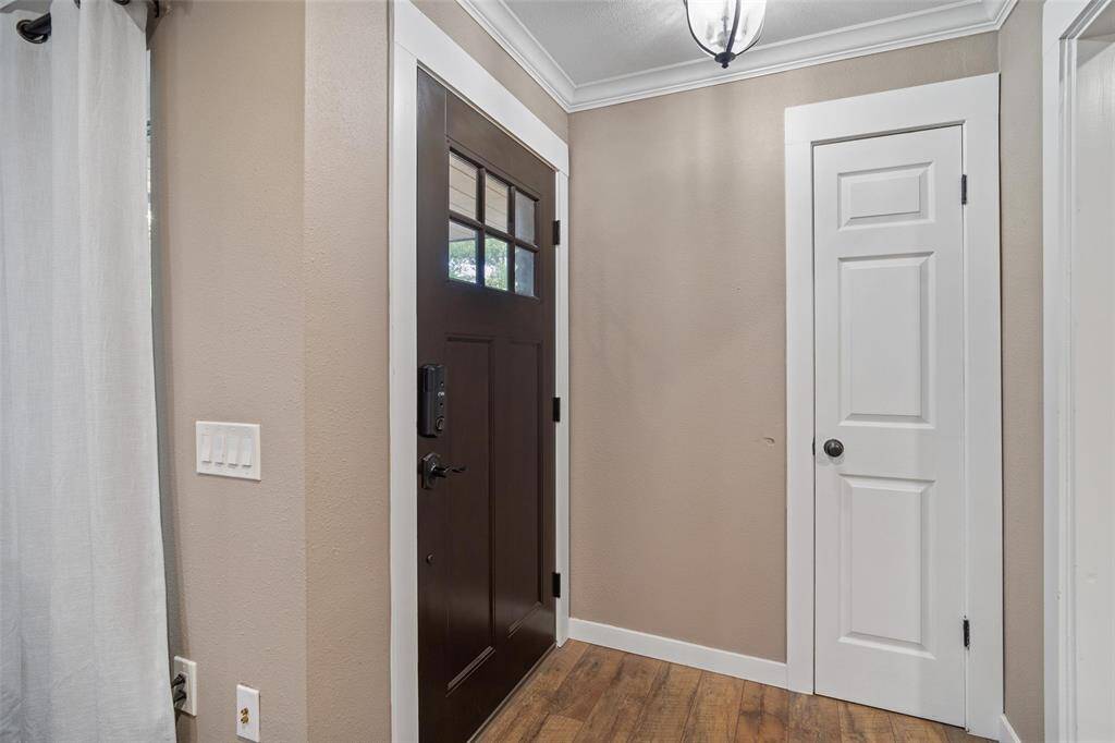 Storage closet at the entry of the home