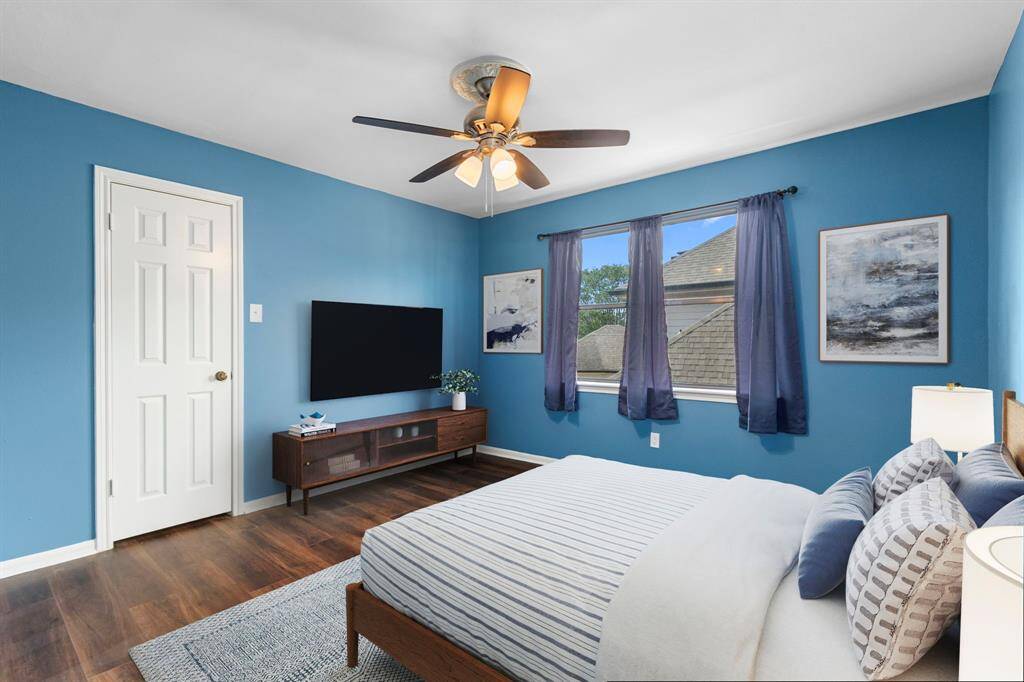 Bedroom #4. All secodnary bedrooms feature ceiling fans.