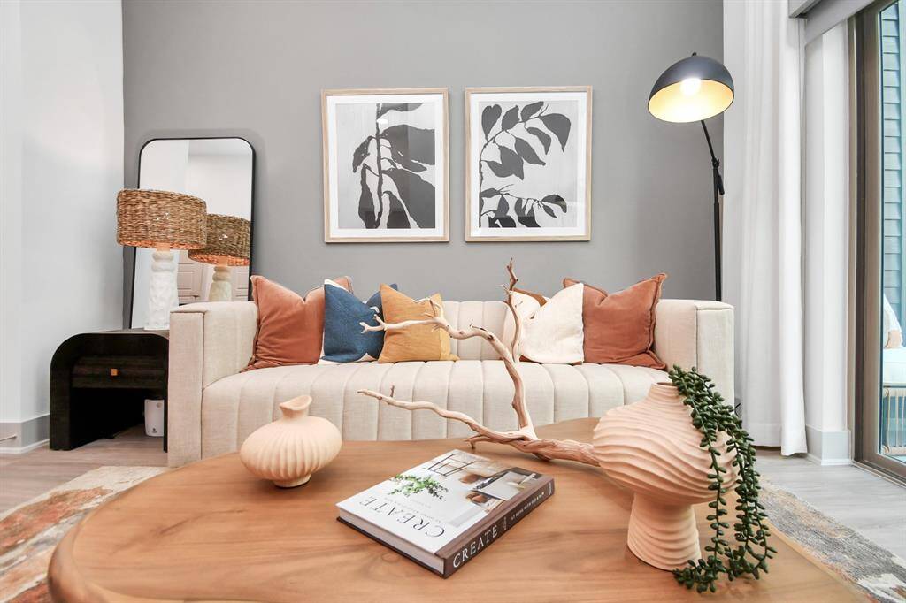 Picture not of actual listing but rather a model home for one bedroom units