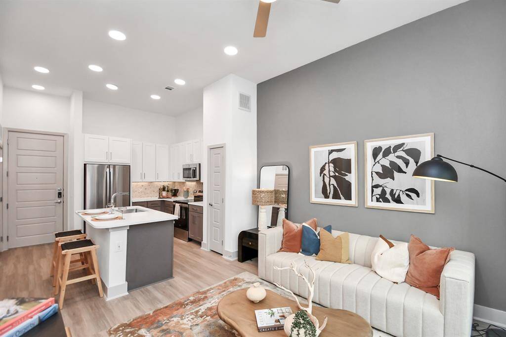 Picture not of actual listing but rather a model home for one bedroom units