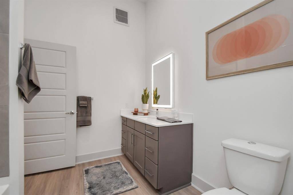 Picture not of actual listing but rather a model home for one bedroom units