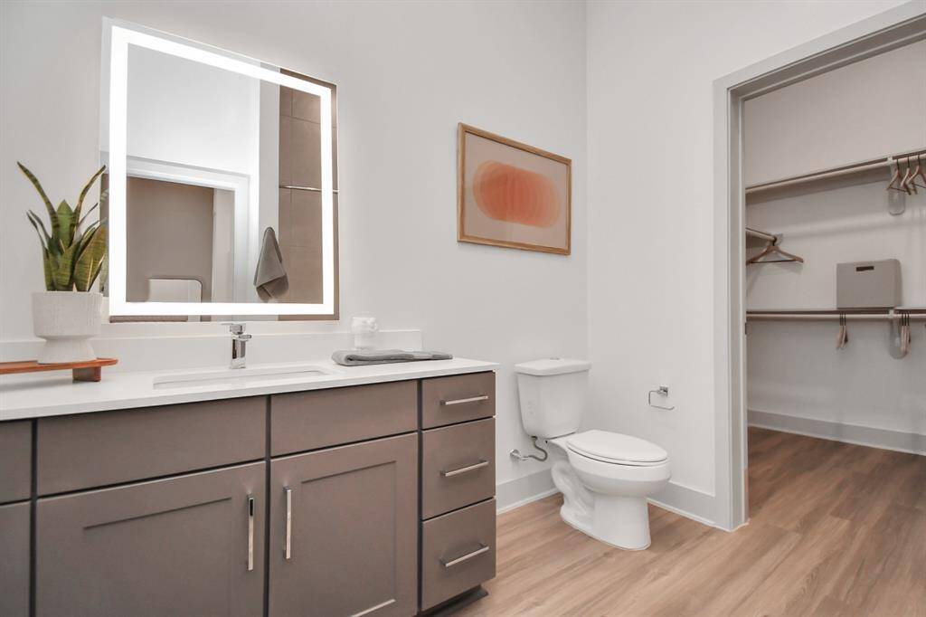 Picture not of actual listing but rather a model home for one bedroom units