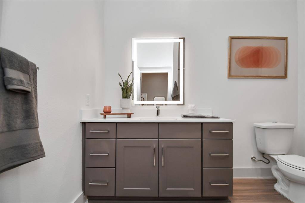 Picture not of actual listing but rather a model home for one bedroom units
