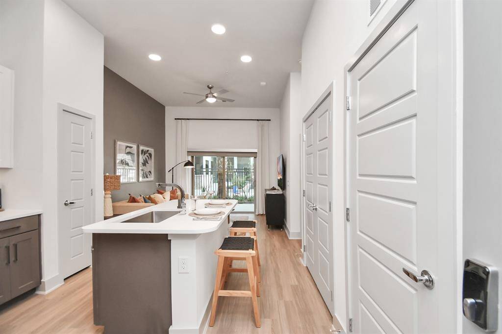 Picture not of actual listing but rather a model home for one bedroom units