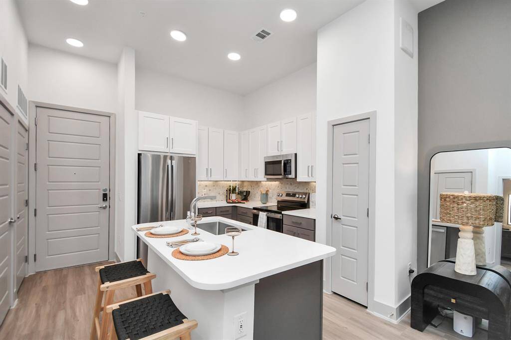 Picture not of actual listing but rather a model home for one bedroom units