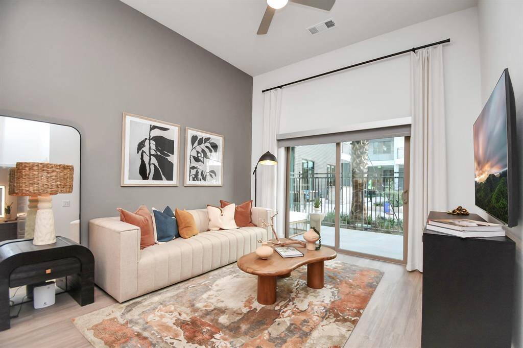 Picture not of actual listing but rather a model home for one bedroom units