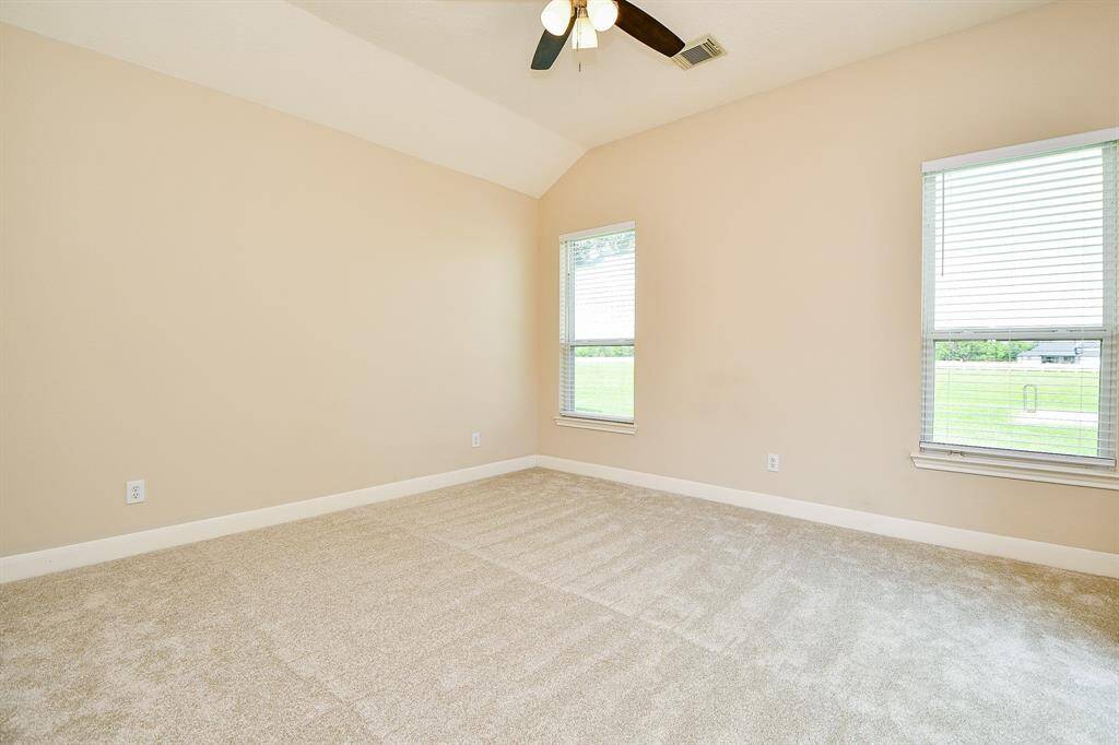 Secondary bedroom with brand new carpet