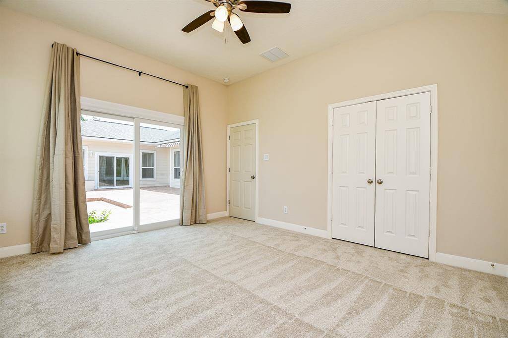 double door closets and brand new carpet