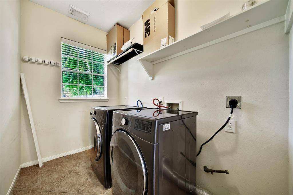 Laudry room - downstairs. Washer and dryer stay with the home!