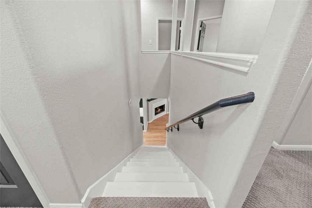 View of staircase leading downstairs.