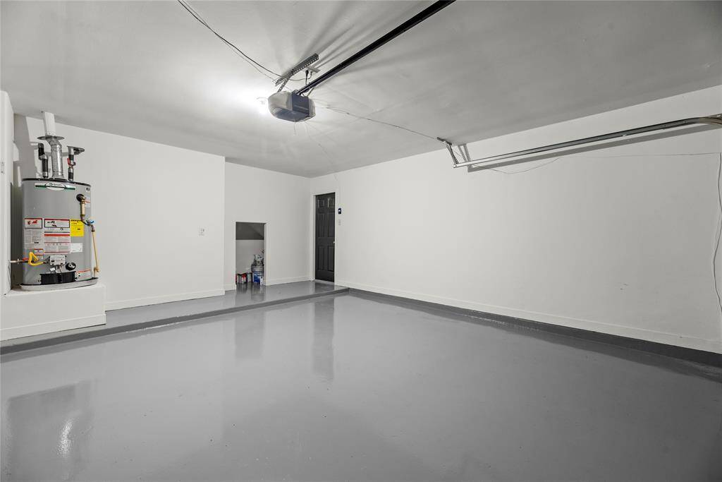 Garage with new epoxy coating.