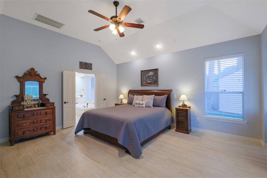 Spacious 1st floor primary bedroom that will accommodate your larger furnishings.