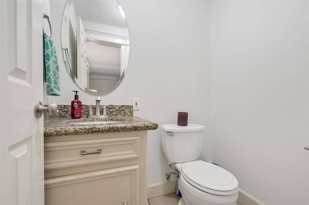 Private half-bath.