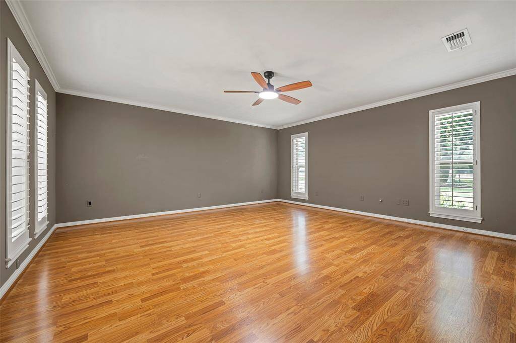 A large, beautiful primary suite ready for you to make it your own provides ample space for all your furniture needs!
